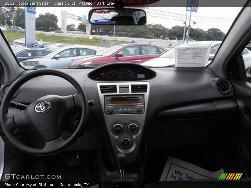 Classic Silver Metallic / Dark Gray 2012 Toyota Yaris Sedan