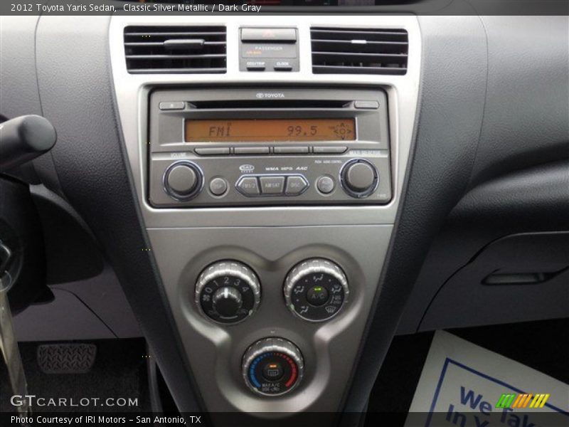 Classic Silver Metallic / Dark Gray 2012 Toyota Yaris Sedan