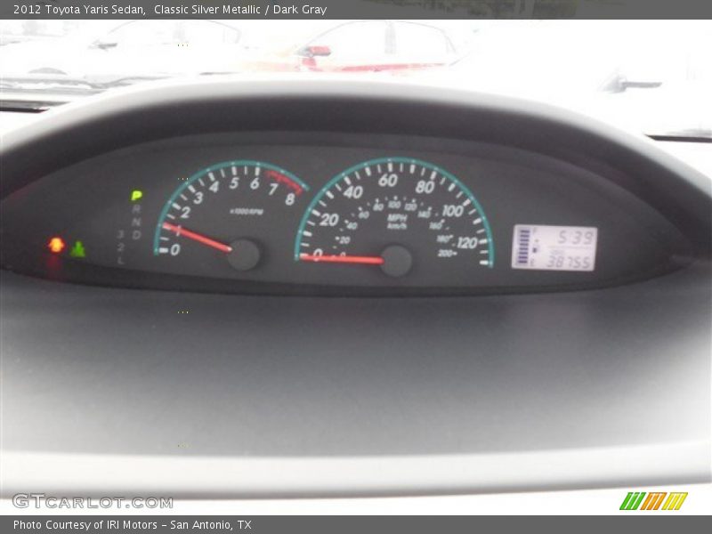 Classic Silver Metallic / Dark Gray 2012 Toyota Yaris Sedan