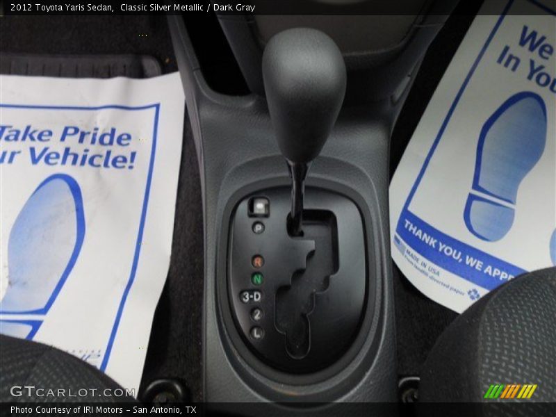 Classic Silver Metallic / Dark Gray 2012 Toyota Yaris Sedan