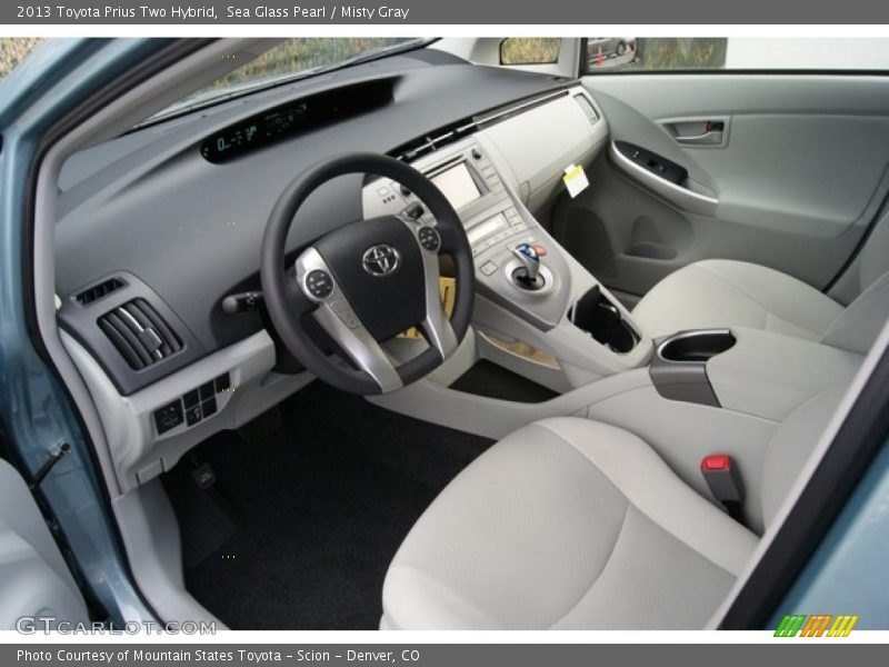 Sea Glass Pearl / Misty Gray 2013 Toyota Prius Two Hybrid