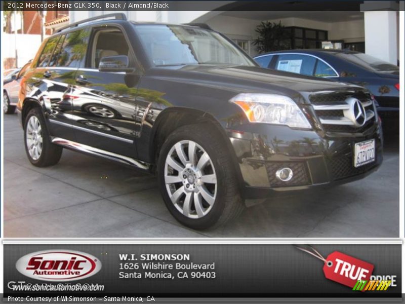 Black / Almond/Black 2012 Mercedes-Benz GLK 350