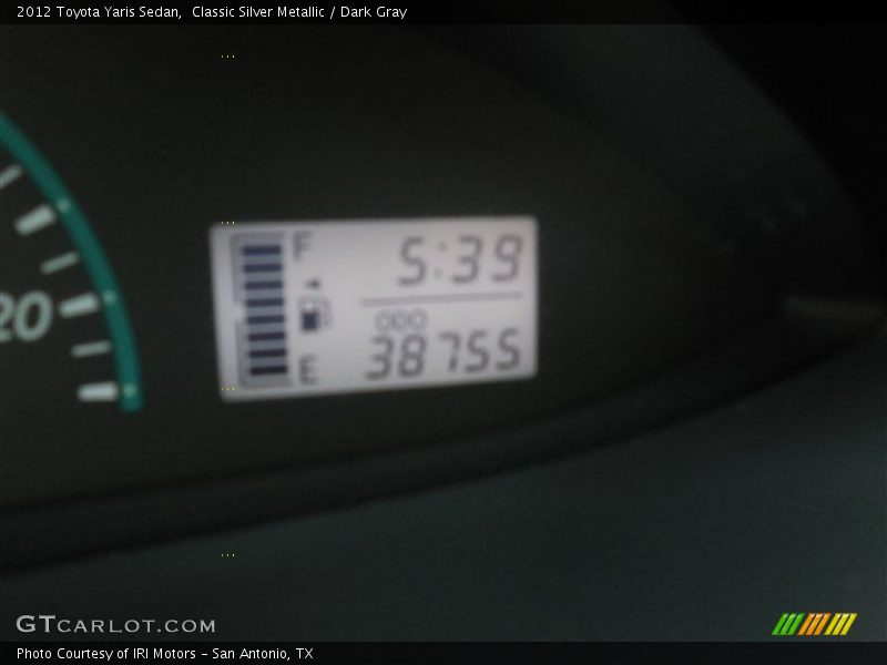 Classic Silver Metallic / Dark Gray 2012 Toyota Yaris Sedan