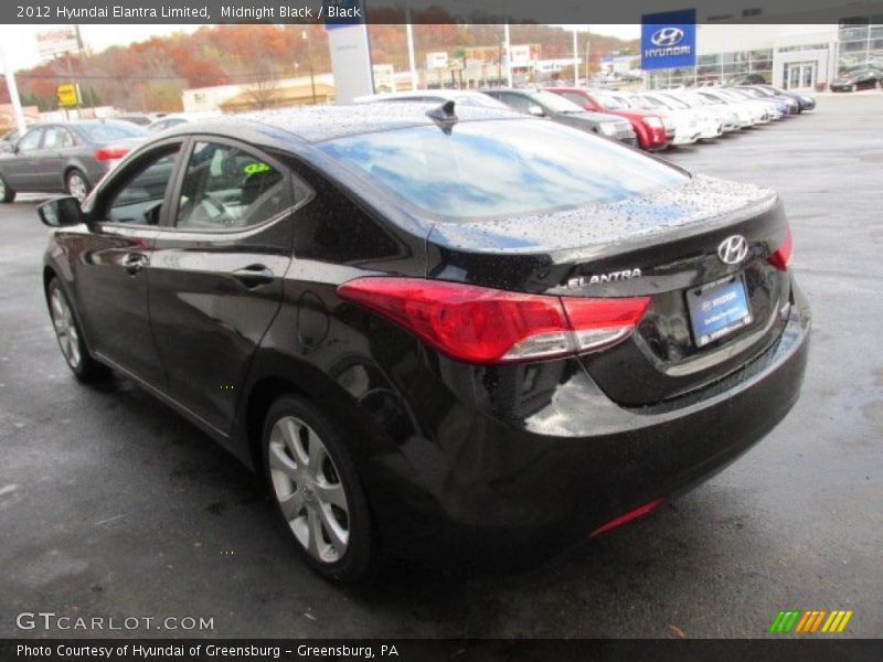 Midnight Black / Black 2012 Hyundai Elantra Limited