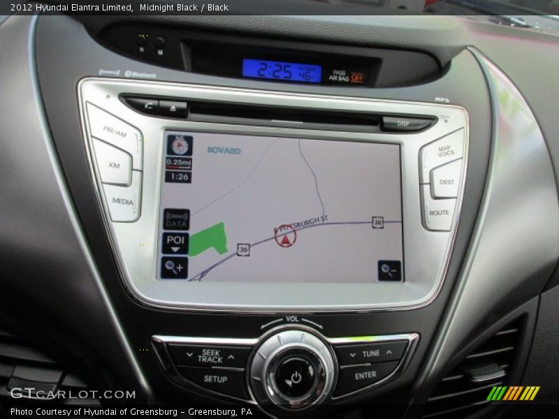 Midnight Black / Black 2012 Hyundai Elantra Limited