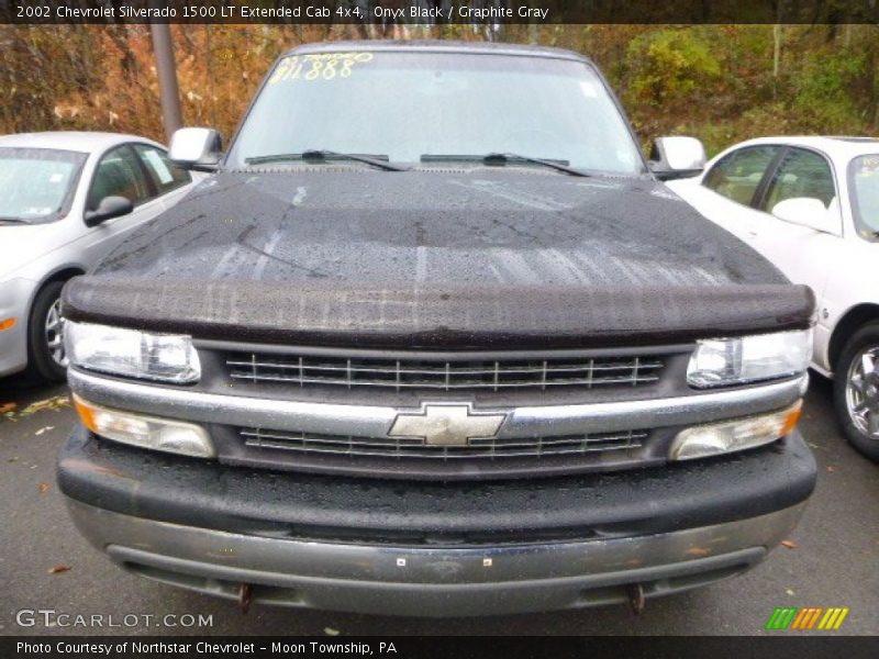 Onyx Black / Graphite Gray 2002 Chevrolet Silverado 1500 LT Extended Cab 4x4