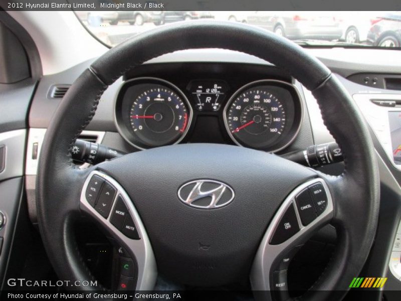 Midnight Black / Black 2012 Hyundai Elantra Limited