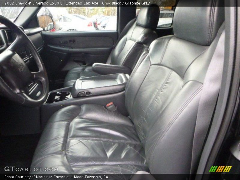 Onyx Black / Graphite Gray 2002 Chevrolet Silverado 1500 LT Extended Cab 4x4