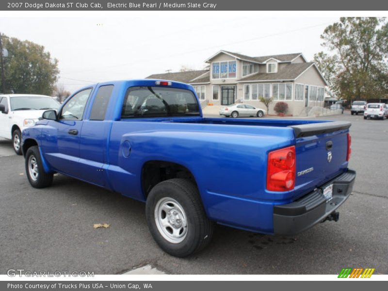 Electric Blue Pearl / Medium Slate Gray 2007 Dodge Dakota ST Club Cab