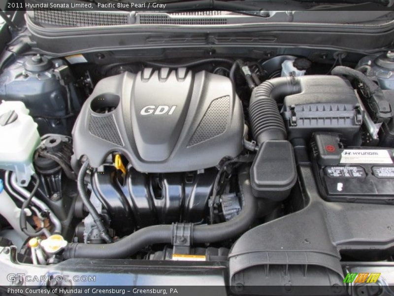 Pacific Blue Pearl / Gray 2011 Hyundai Sonata Limited