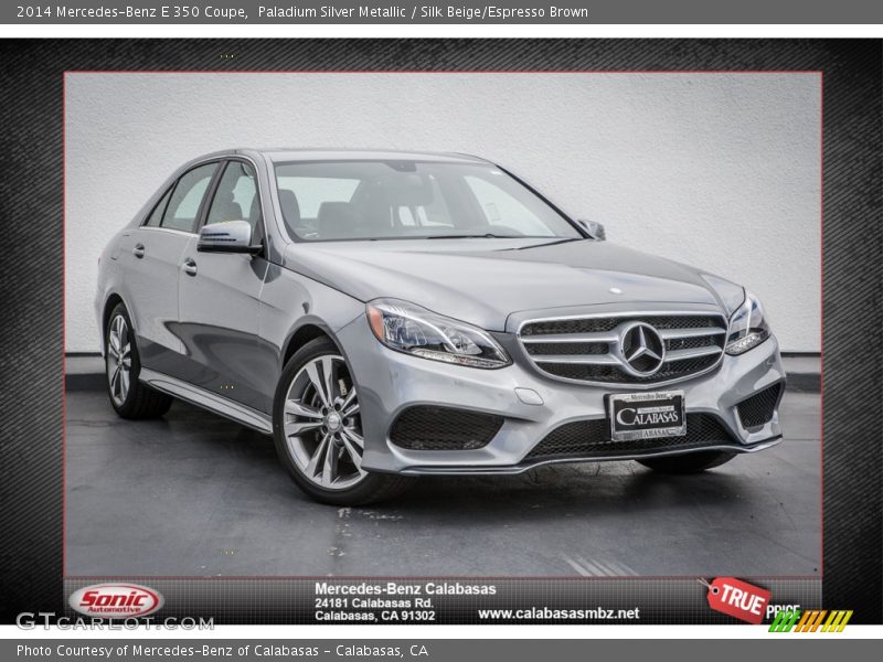 Paladium Silver Metallic / Silk Beige/Espresso Brown 2014 Mercedes-Benz E 350 Coupe