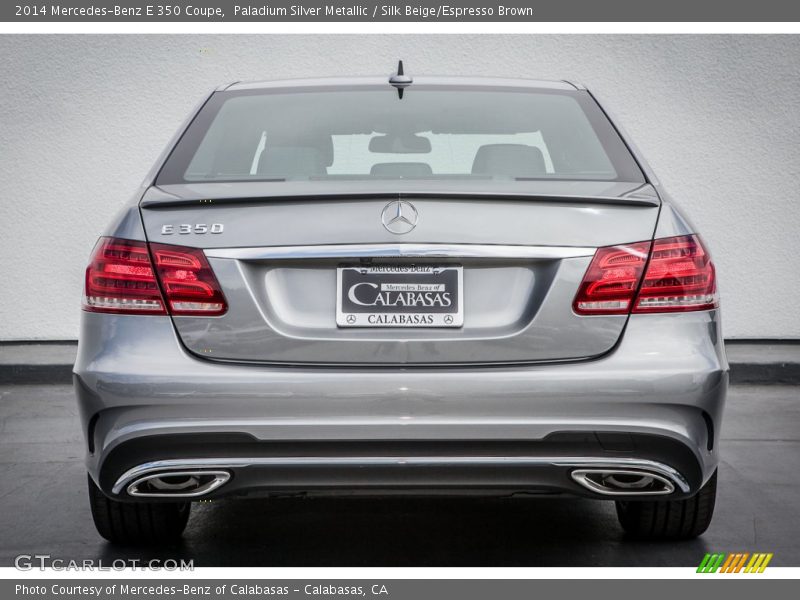Paladium Silver Metallic / Silk Beige/Espresso Brown 2014 Mercedes-Benz E 350 Coupe