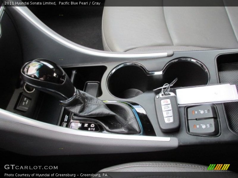 Pacific Blue Pearl / Gray 2011 Hyundai Sonata Limited