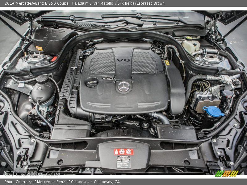Paladium Silver Metallic / Silk Beige/Espresso Brown 2014 Mercedes-Benz E 350 Coupe