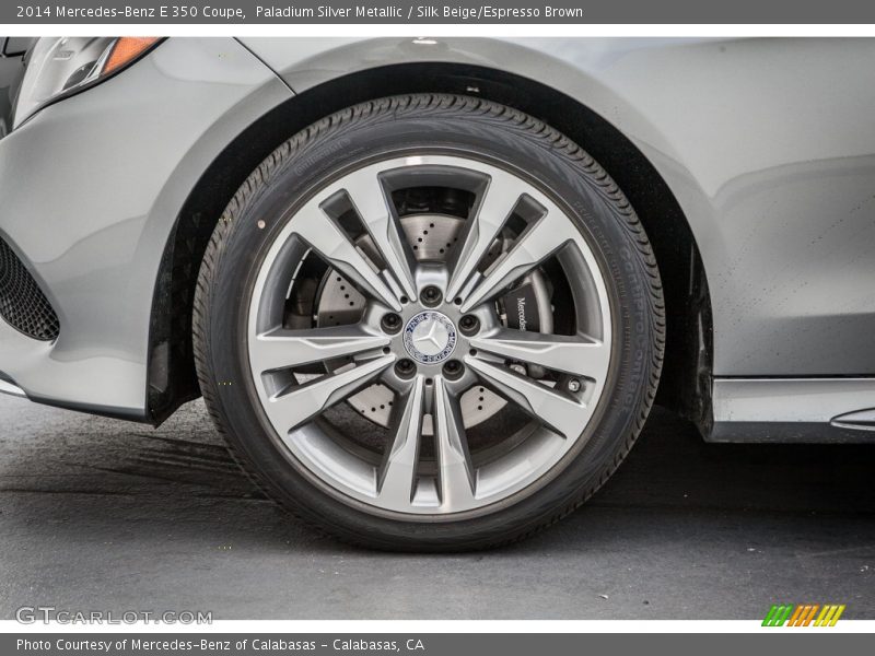 Paladium Silver Metallic / Silk Beige/Espresso Brown 2014 Mercedes-Benz E 350 Coupe