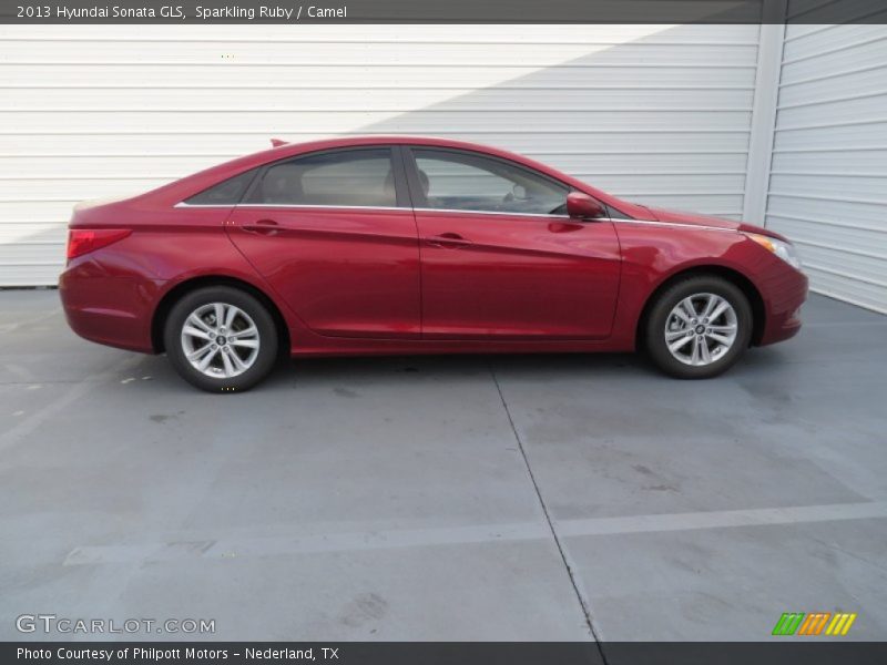 Sparkling Ruby / Camel 2013 Hyundai Sonata GLS