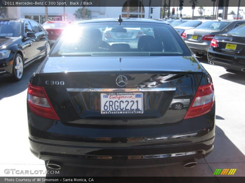 Black / Black 2011 Mercedes-Benz C 300 Sport