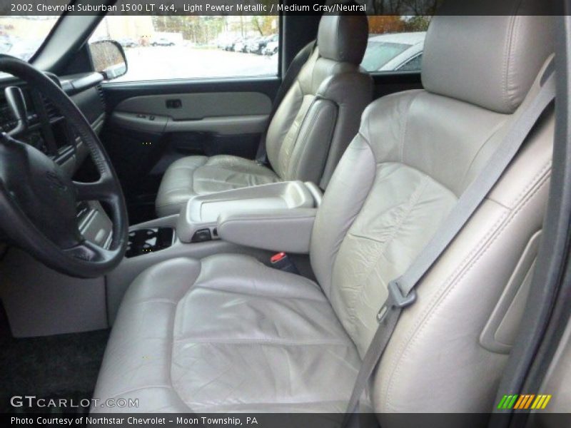 Light Pewter Metallic / Medium Gray/Neutral 2002 Chevrolet Suburban 1500 LT 4x4