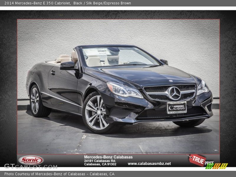 Black / Silk Beige/Espresso Brown 2014 Mercedes-Benz E 350 Cabriolet