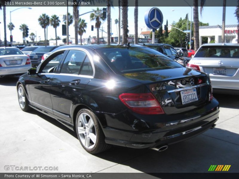 Black / Black 2011 Mercedes-Benz C 300 Sport