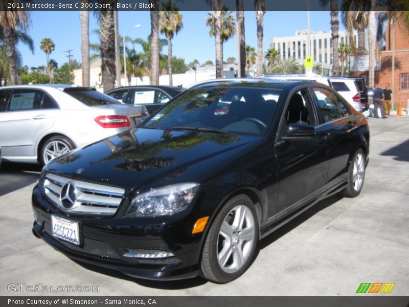 Black / Black 2011 Mercedes-Benz C 300 Sport