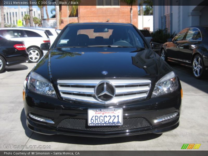 Black / Black 2011 Mercedes-Benz C 300 Sport