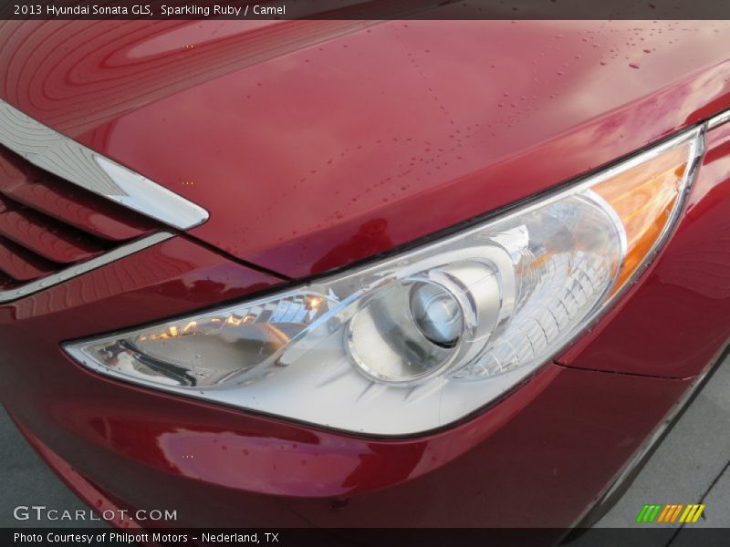 Sparkling Ruby / Camel 2013 Hyundai Sonata GLS