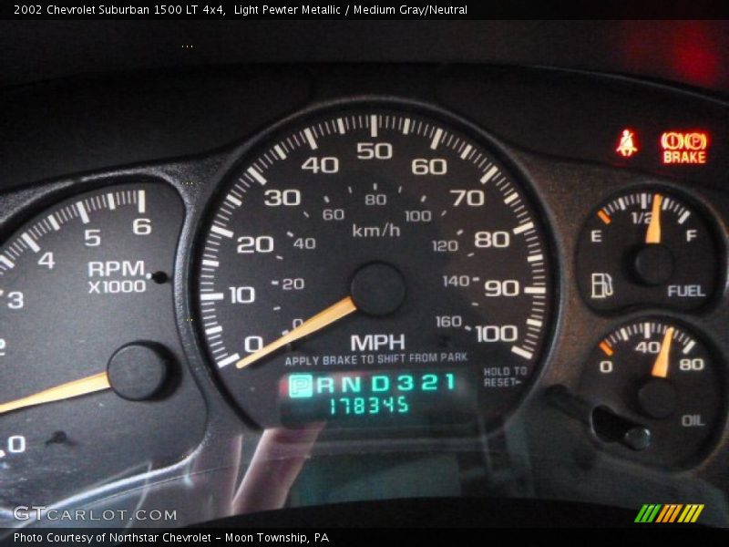 Light Pewter Metallic / Medium Gray/Neutral 2002 Chevrolet Suburban 1500 LT 4x4