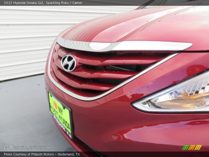Sparkling Ruby / Camel 2013 Hyundai Sonata GLS