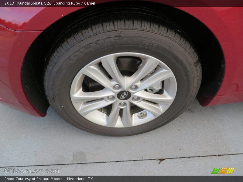 Sparkling Ruby / Camel 2013 Hyundai Sonata GLS