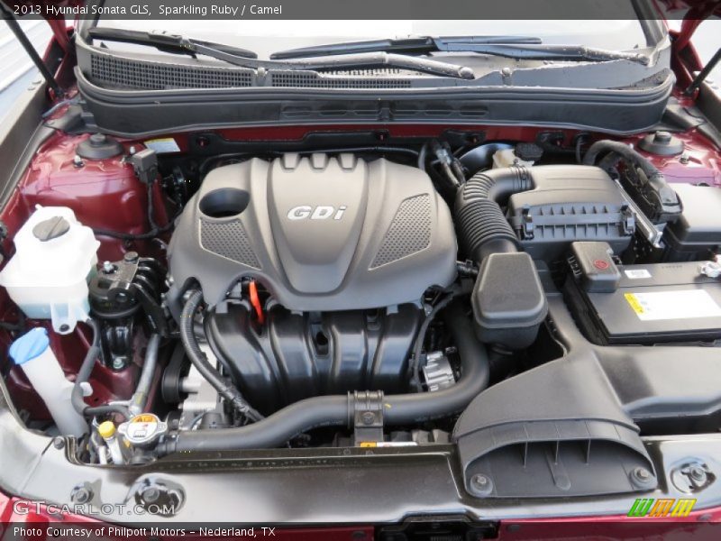 Sparkling Ruby / Camel 2013 Hyundai Sonata GLS