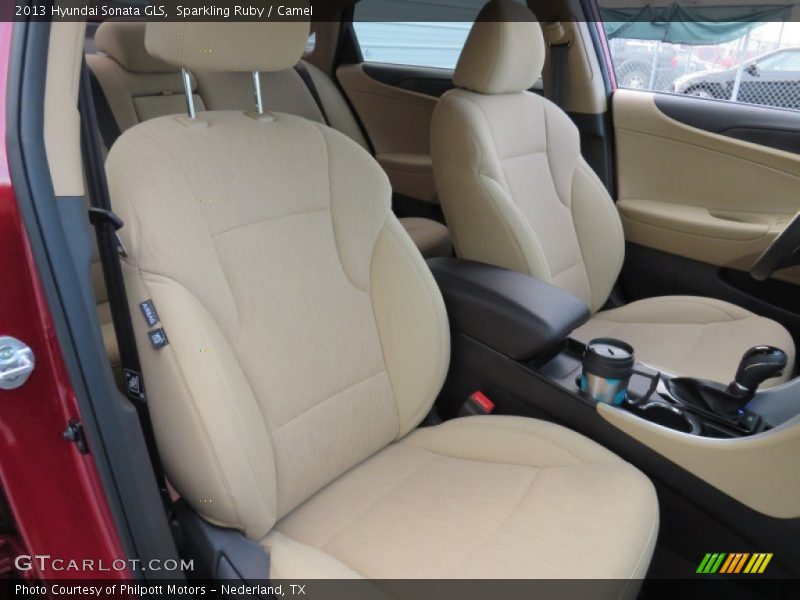 Sparkling Ruby / Camel 2013 Hyundai Sonata GLS