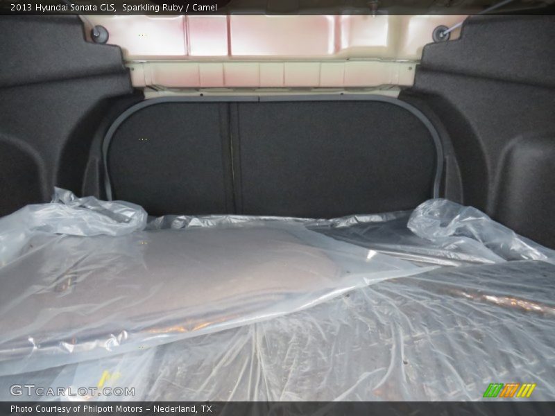 Sparkling Ruby / Camel 2013 Hyundai Sonata GLS