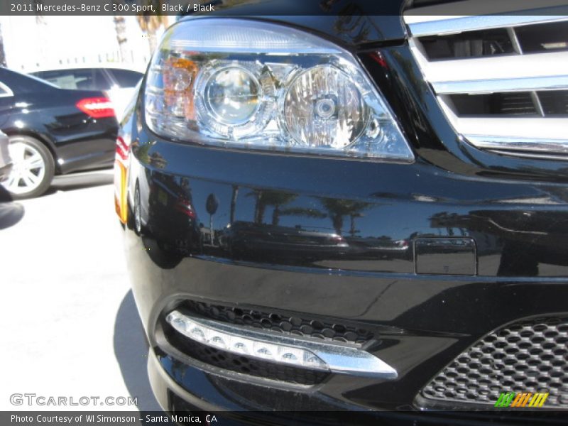 Black / Black 2011 Mercedes-Benz C 300 Sport