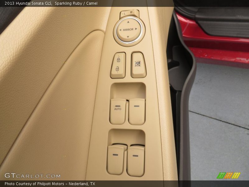 Sparkling Ruby / Camel 2013 Hyundai Sonata GLS