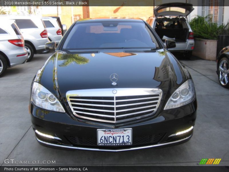 Black / Black 2010 Mercedes-Benz S 550 Sedan