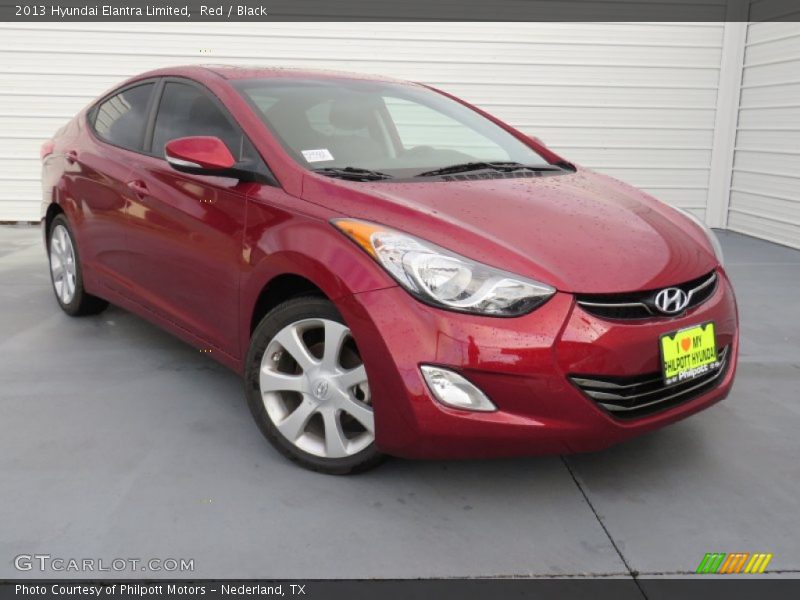 Red / Black 2013 Hyundai Elantra Limited