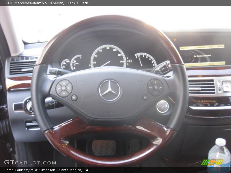 Black / Black 2010 Mercedes-Benz S 550 Sedan