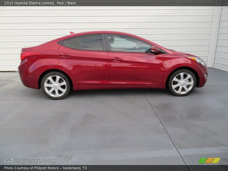 Red / Black 2013 Hyundai Elantra Limited