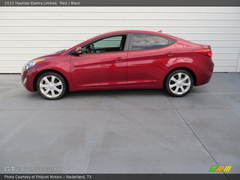 Red / Black 2013 Hyundai Elantra Limited