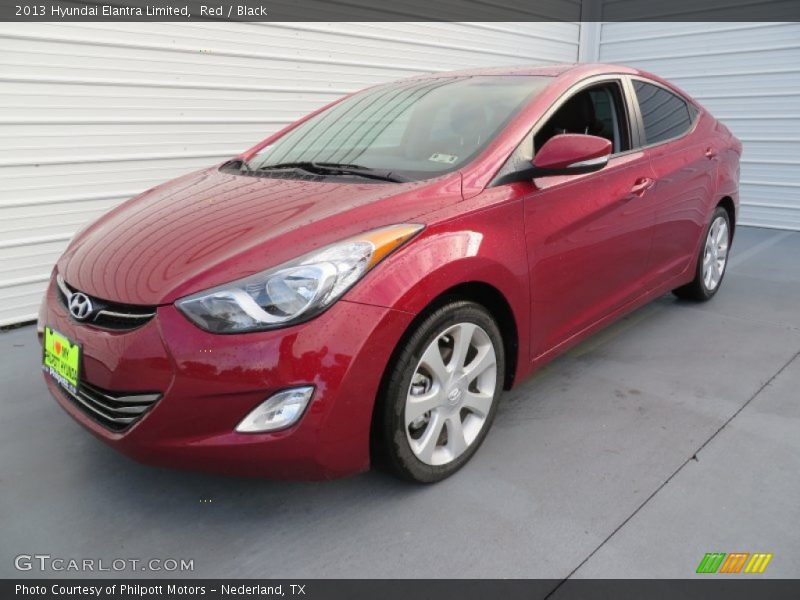 Red / Black 2013 Hyundai Elantra Limited