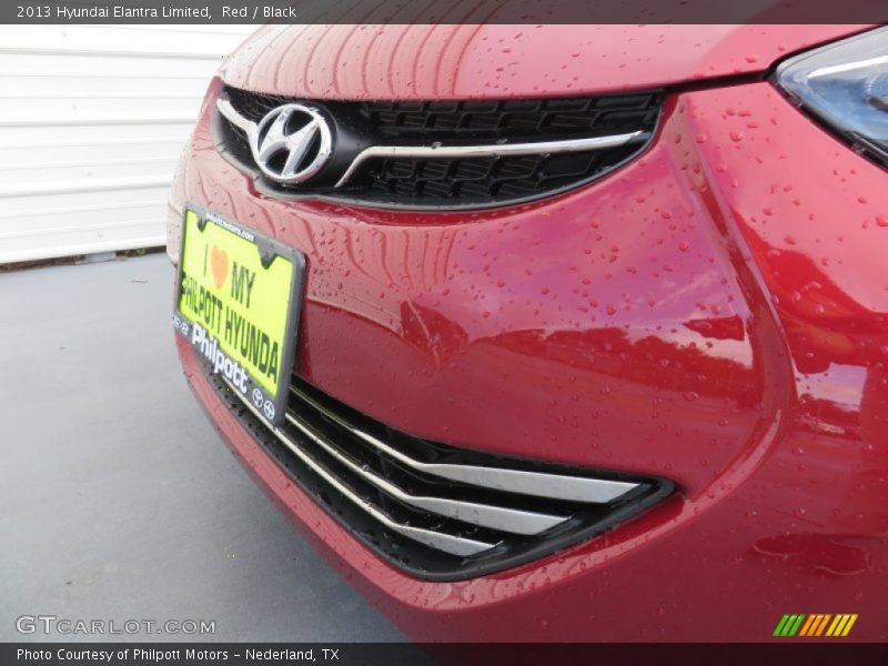 Red / Black 2013 Hyundai Elantra Limited