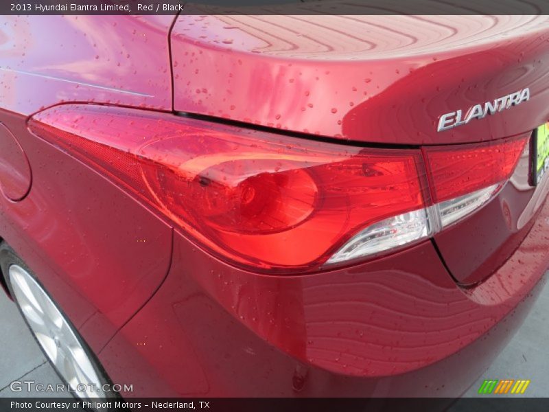 Red / Black 2013 Hyundai Elantra Limited