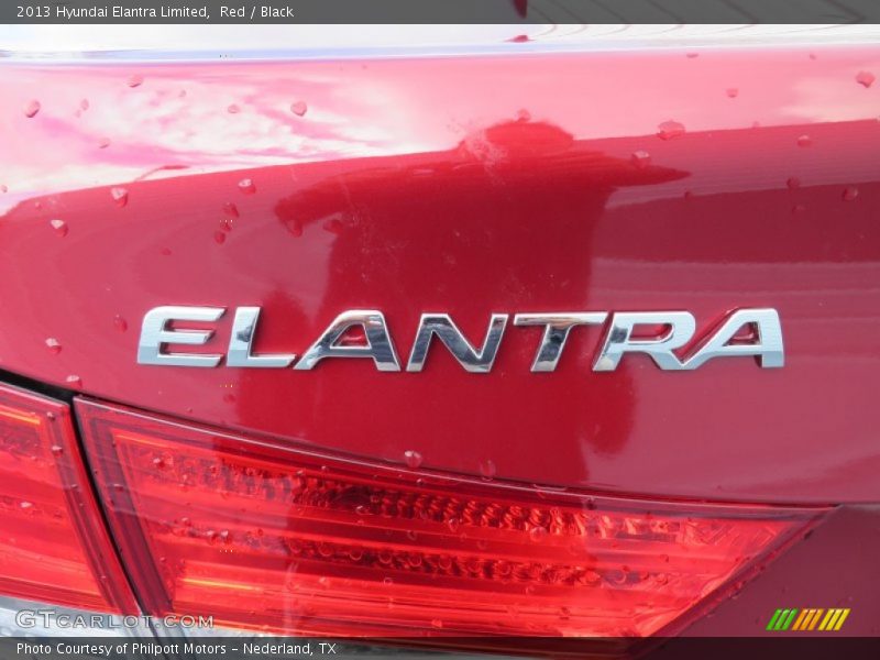 Red / Black 2013 Hyundai Elantra Limited