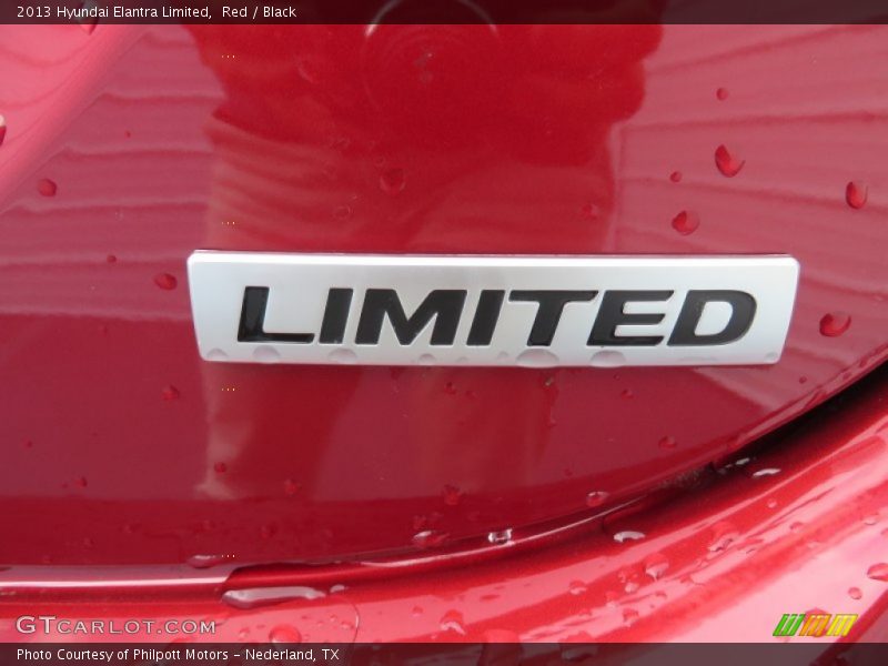 Red / Black 2013 Hyundai Elantra Limited