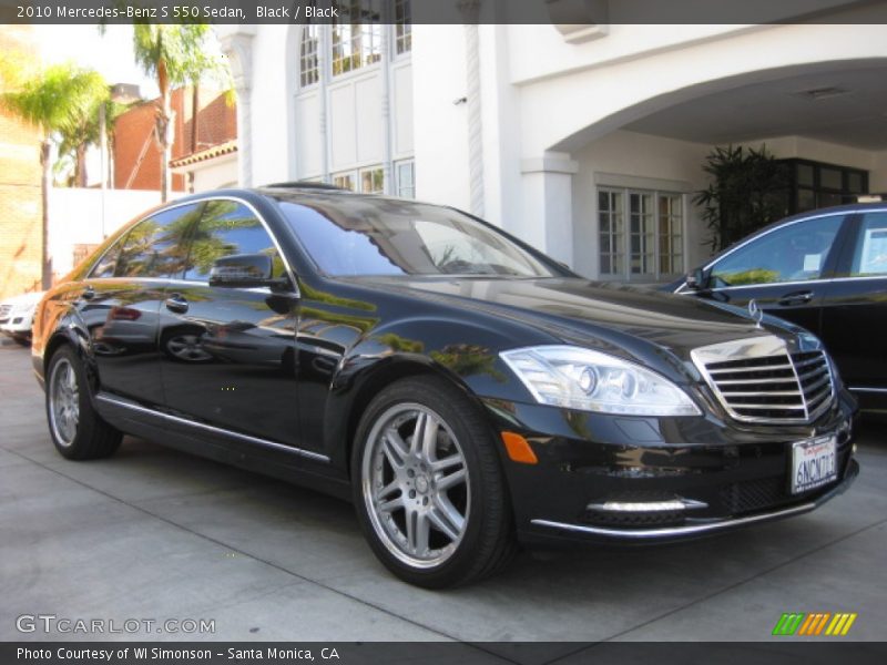 Black / Black 2010 Mercedes-Benz S 550 Sedan