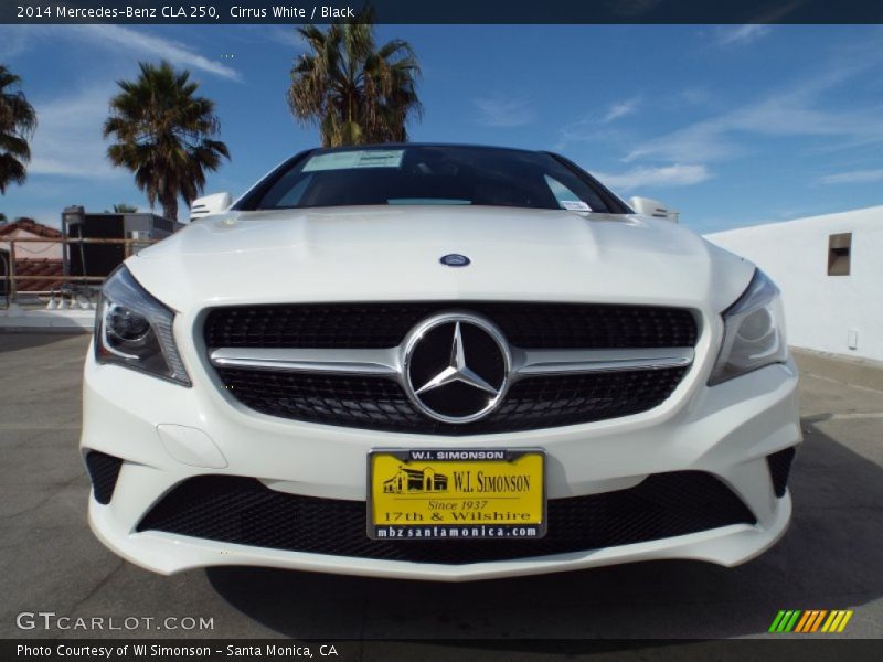 Cirrus White / Black 2014 Mercedes-Benz CLA 250