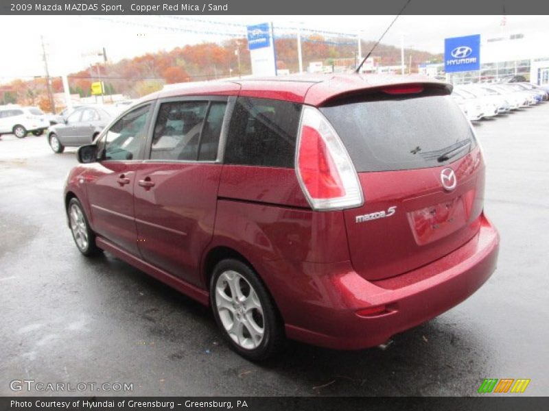 Copper Red Mica / Sand 2009 Mazda MAZDA5 Sport