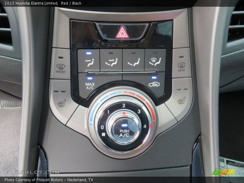 Red / Black 2013 Hyundai Elantra Limited