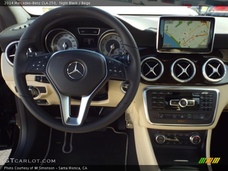 Night Black / Beige 2014 Mercedes-Benz CLA 250